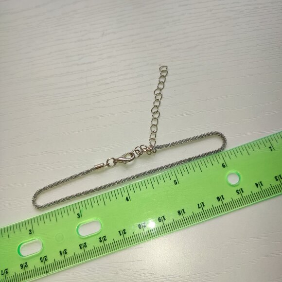 Classy Silver Bracelet Extension Vintage Twisted Rope Pattern Medium Large Wrist - Picture 5 of 6